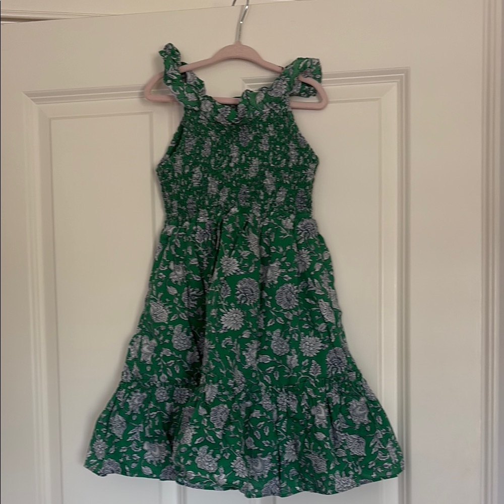 Crew cuts Floral Green Kids Dress